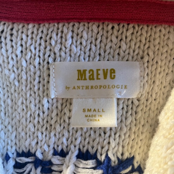 Maeve Women's Cream Sweater with Blue Lobster Design from Anthropologie - Picture 5 of 5